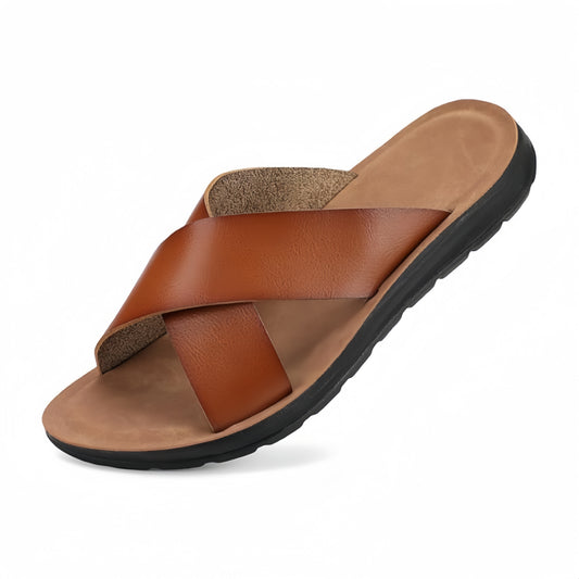 Summer Slippers for Men to Wear as Outerwear: Trendy, Casual, Soft-soled, Anti-slip, Wear-resistant, Fashionable, Simple, and High-end Outdoor Party Men's Beach Shoes