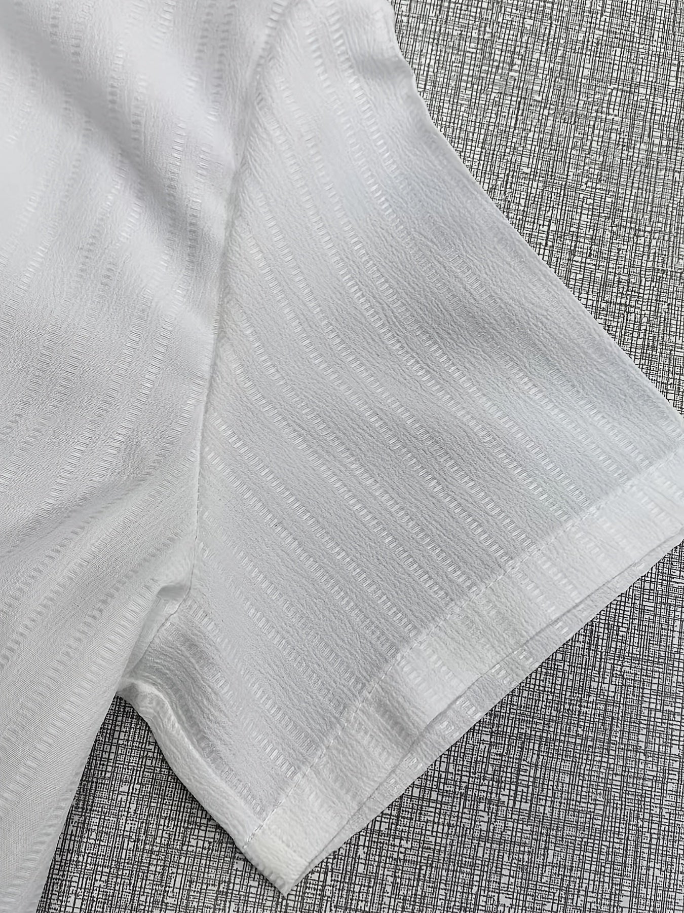 3-Pc Men'S Striped Shirts | Casual Comfortable, Regular Fit, Button Stand Collar, Ideal for Daily Wear And Beach Vacations