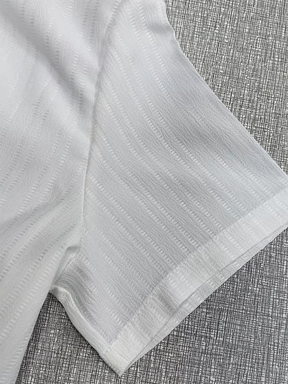 3-Pc Men'S Striped Shirts | Casual Comfortable, Regular Fit, Button Stand Collar, Ideal for Daily Wear And Beach Vacations
