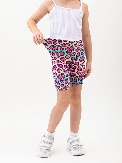 Girls' Mix Color Printed High-Waist Leggings - product view 2