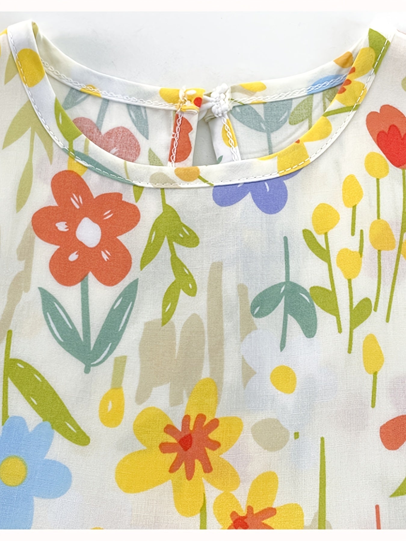 10pcs Set with Random Patterns - Children's Dresses, Summer Fashion, Girls' Beach Dresses, New Style Girls' Vest Dresses