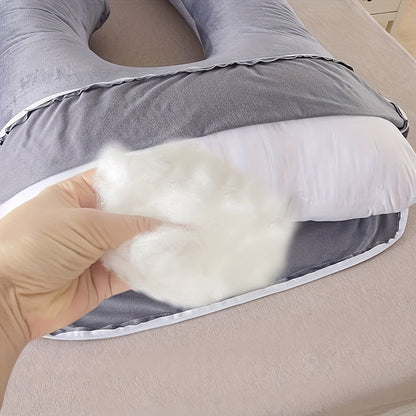 New Popular U-shaped Pregnant Woman Pillow Waist Protection Pillow Core Side Sleeping Pillow Detachable Washable Nursing Pillow
