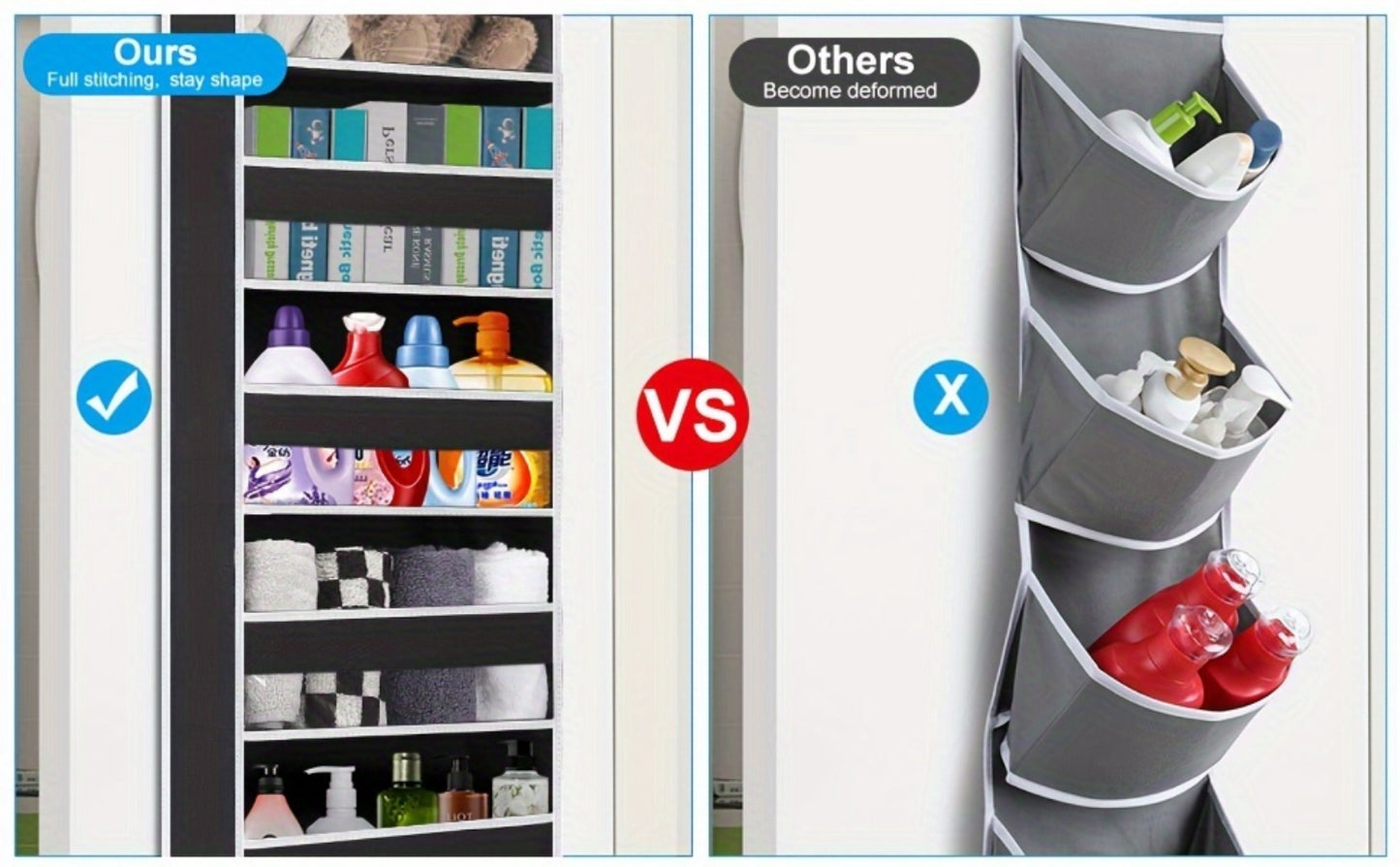 Nursery Door Organizer - 6-Pocket Diaper Storage