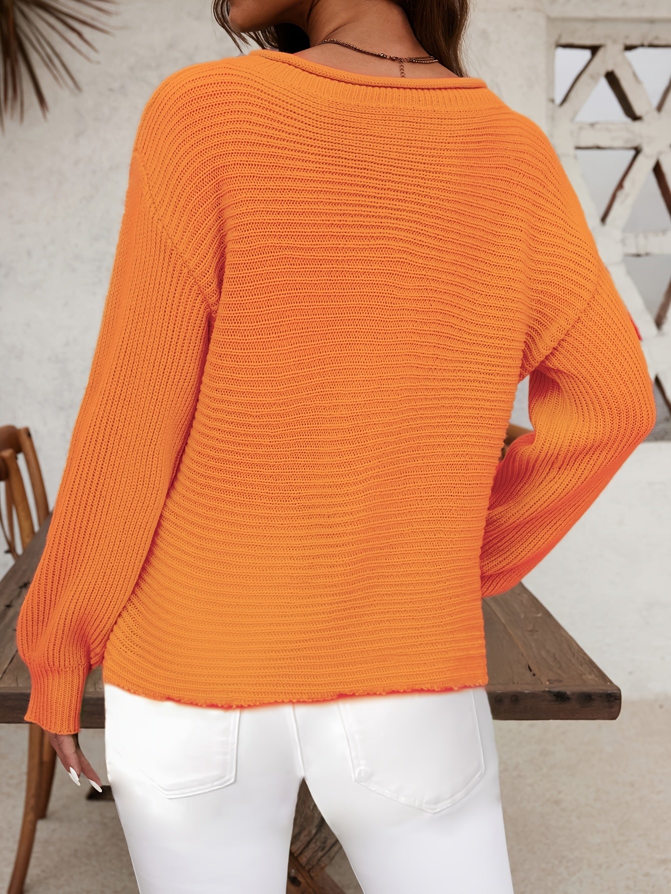 Women's Elegant One-Shoulder Sweater - Chic Drop Shoulder Off-the-Shoulders Pullover, Soft Long Sleeve Top for Fall/Winter, Party, Everyday & Formal Events - Women's Clothing, Winter Wardrobe, Slim Fit, Cozy Fabric, Stylish Blouse, Fashion Lovers