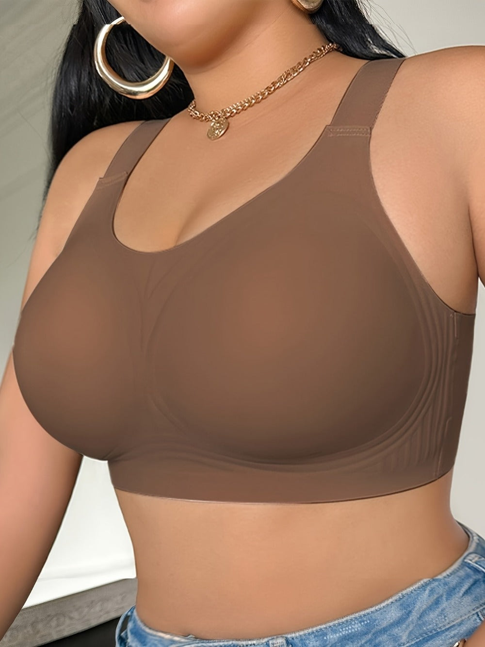 Women's Cross-Back Wireless Bra - Unpadded, High Support