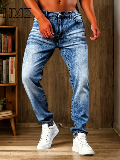 Men's Slim Fit Jeans - Classic Wash Clean Finish Travel 625125