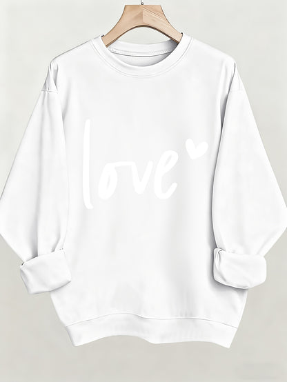 Valentine'S Day Printed Sweatshirt, Women'S Clothing