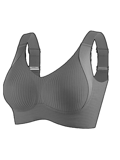 5pcs Ribbed Wireless Bra - High Elastic, Breathable & Strong Support | Comfortable No-Squeeze for Daily Wear, Yoga & Gym Workouts