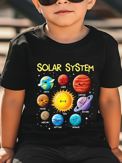 Boys' Solar System T-Shirt - Planet Graphic