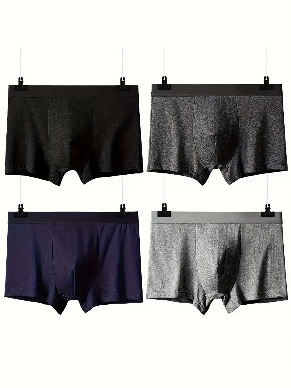 Men's Boxer Briefs - Breathable 4 Pack Classic
