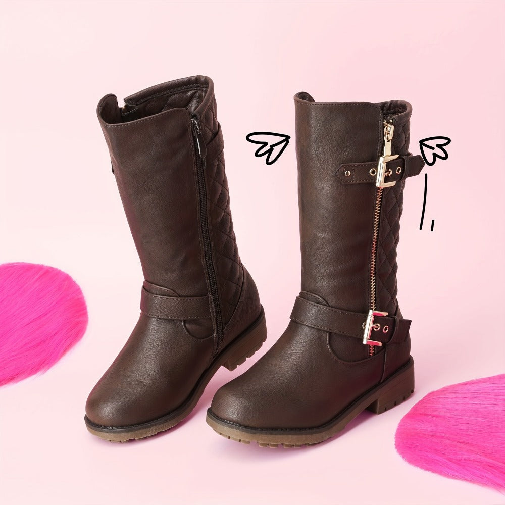 Girls Snow Boots - Non-Slip Sole & Plush Lined 242981