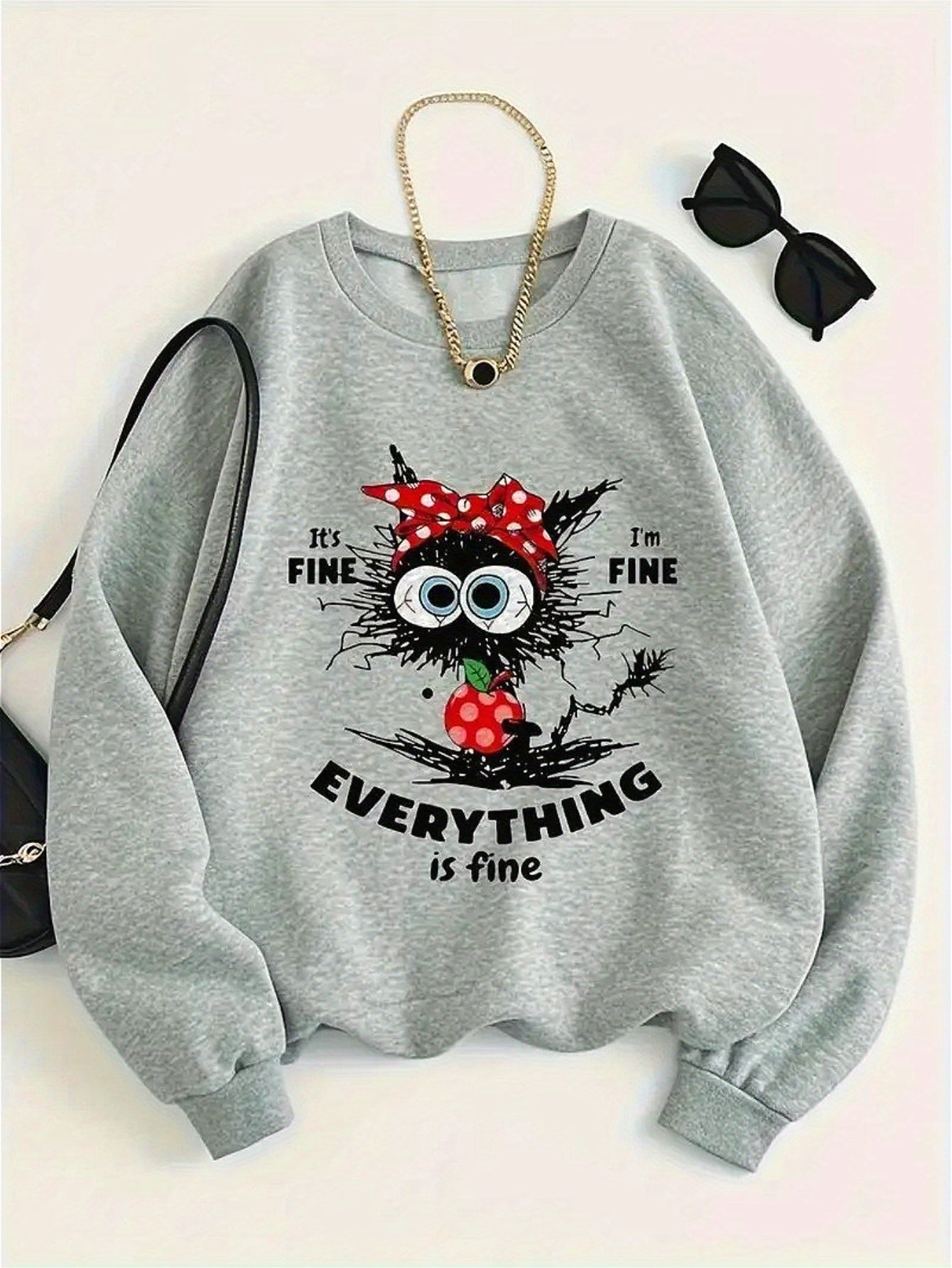 Women's Crew Neck Casual Sweatshirt