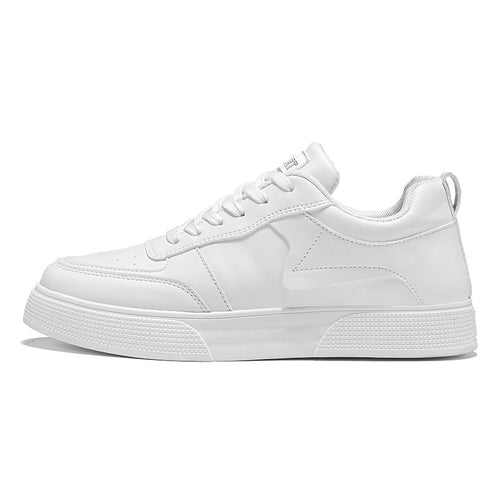The Classic White Men'S Sneakers Feature A Easy And Comfortable Inner Lace-Up Closure Design. with A PU Upper And PVC Sole, They Are Suitable for Offices, Gyms And Outdoor Settings. Durable And Easy to Clean, They Are Casual Shoes