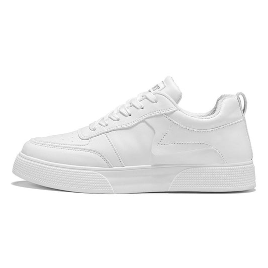 The Classic White Men'S Sneakers Feature A Easy And Comfortable Inner Lace-Up Closure Design. with A PU Upper And PVC Sole, They Are Suitable for Offices, Gyms And Outdoor Settings. Durable And Easy to Clean, They Are Casual Shoes
