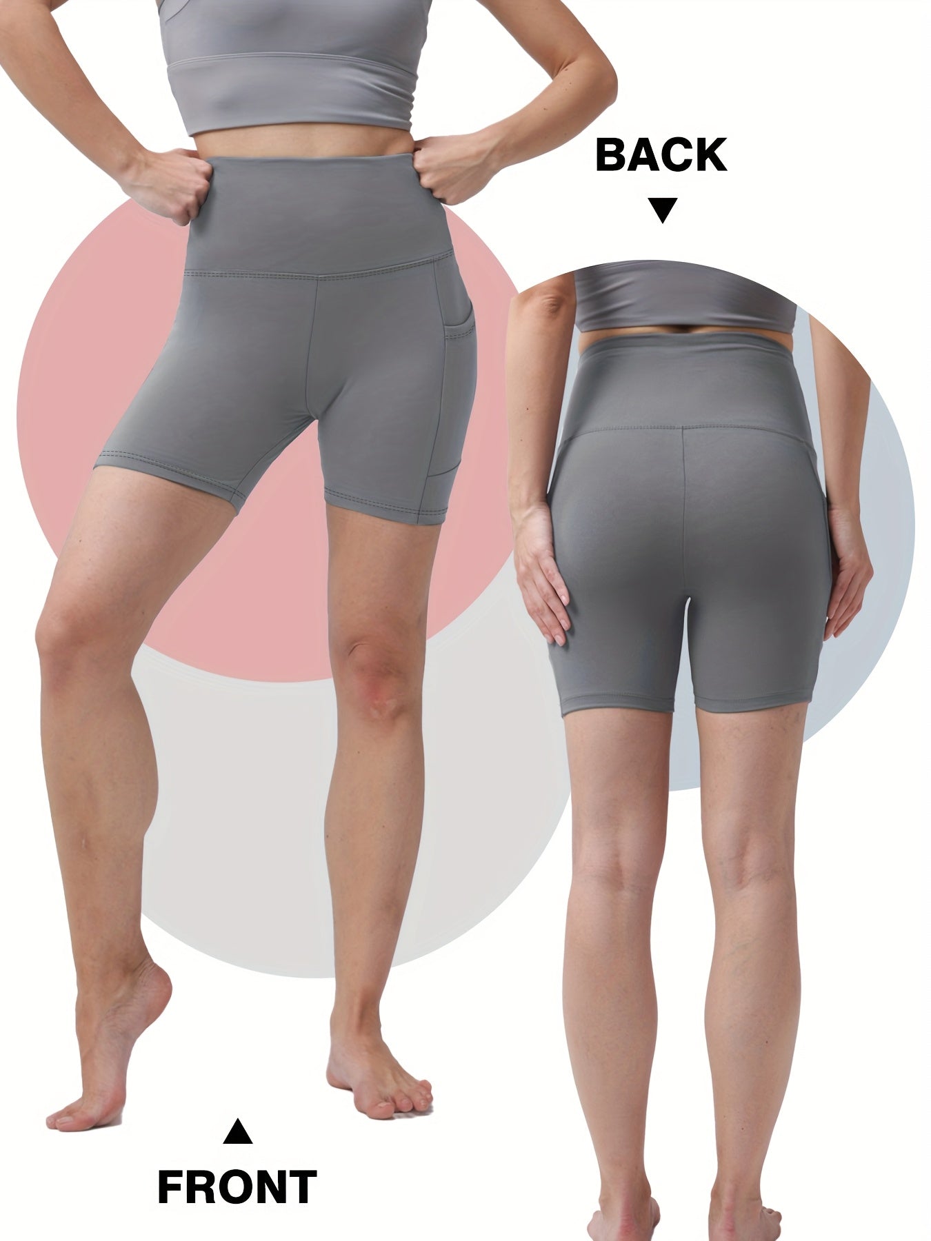 1pc Summer Women'S Yoga Shorts, Women'S Cycling Shorts, Quick Drying Sports Shorts, High Stretch Running And Fitness Shorts, Suitable For Yoga Pilates