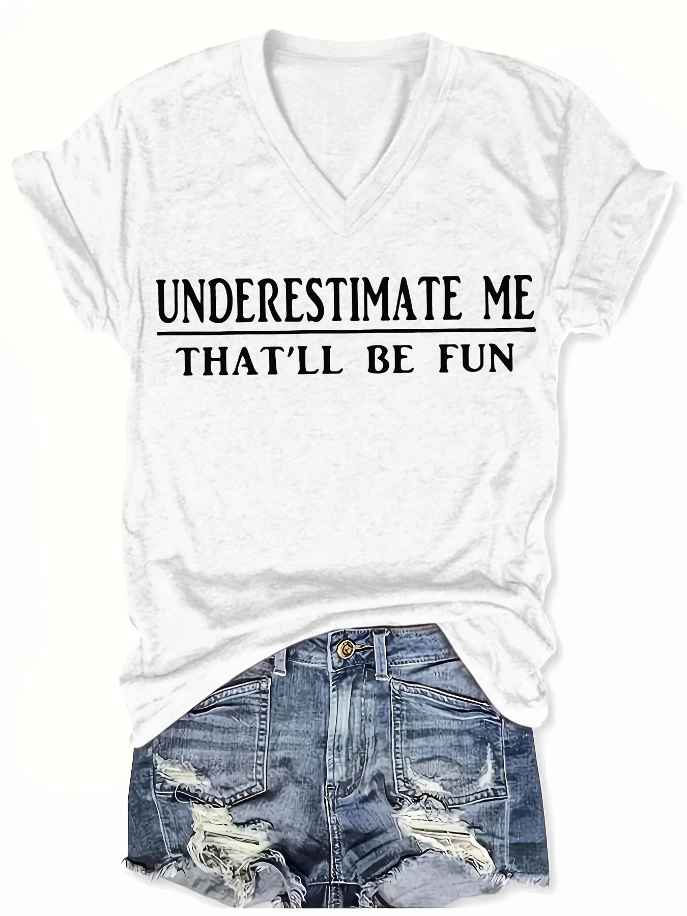 Women's V-neck Short Sleeve Casual Loose Top Base Short Sleeve T-shirt
