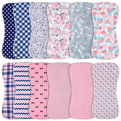 Baby Burp Cloth Set - Soft Absorbent Multipack Style 3893