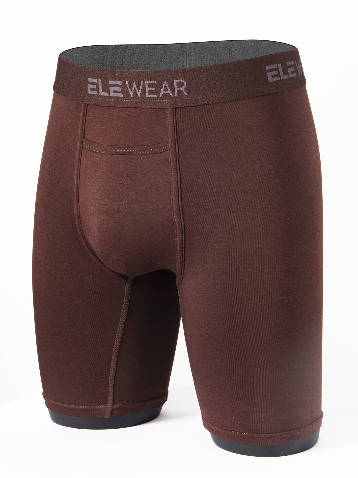 Men's Long Modal Underwear Top Opening Moisture Wicking Soft and Comfortable Extended Sports Underwear Boxer Brief