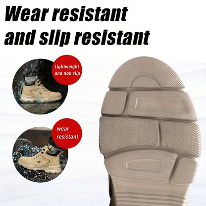 Steel Toe Shoes Puncture Proof Work Shoes Boots, Industrial And Construction Site