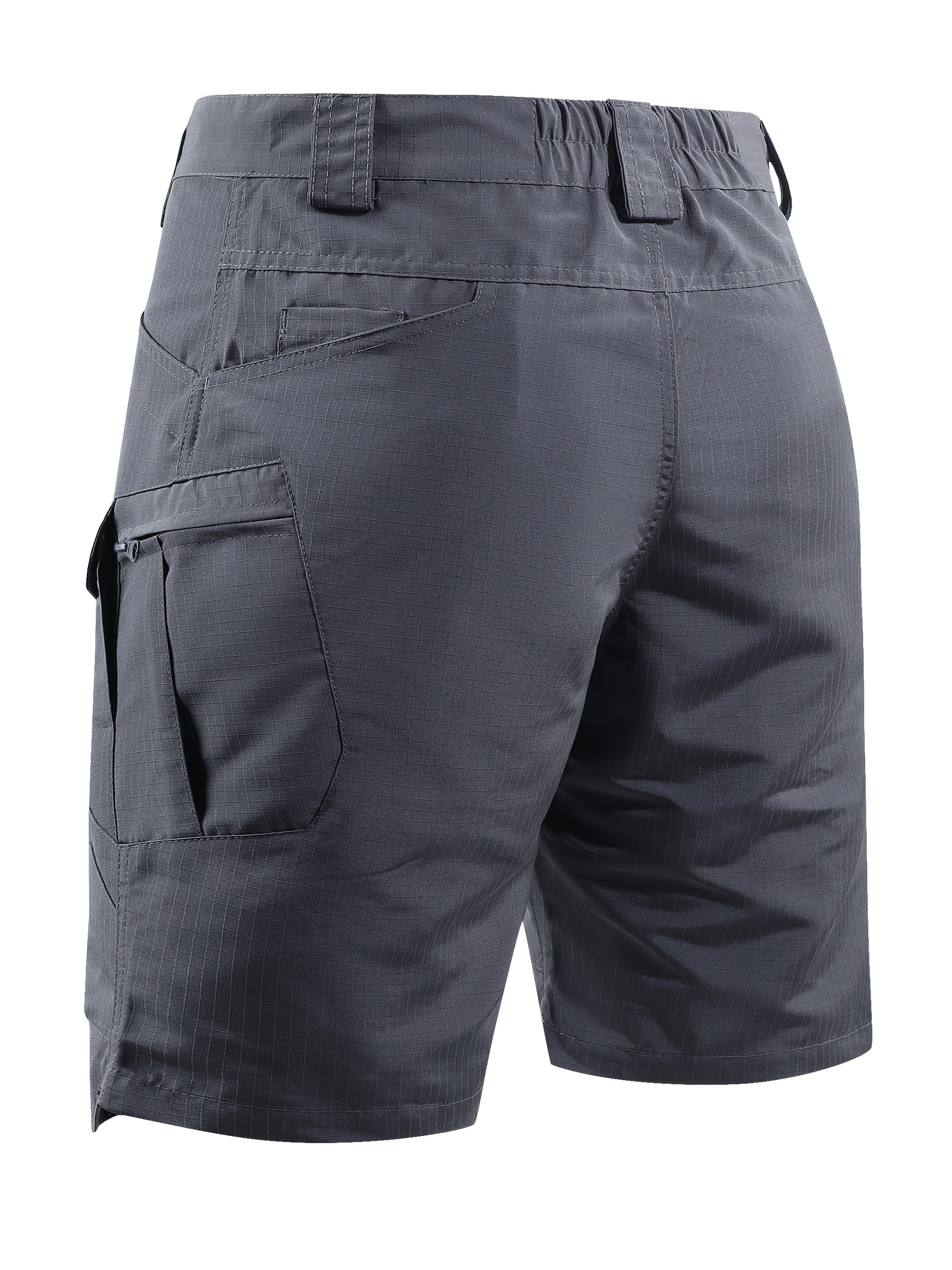 Men's Black+gray Polyester Shorts - product view 7