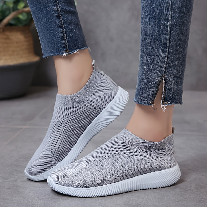 [Mesh Light Breathable Shoes] Women's Mesh, One Foot Socks, Shoes, Ultra Light, Breathable, Soft Sole, Lazy, Unisex, Suitable for Watching Sports, Daily Commuting, Anti Slip, Versatile Casual Shoes, Women Shoes, Sneakers
