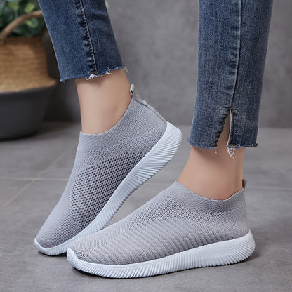 [Mesh Light Breathable Shoes] Women's Mesh, One Foot Socks, Shoes, Ultra Light, Breathable, Soft Sole, Lazy, Unisex, Suitable for Watching Sports, Daily Commuting, Anti Slip, Versatile Casual Shoes, Women Shoes, Sneakers