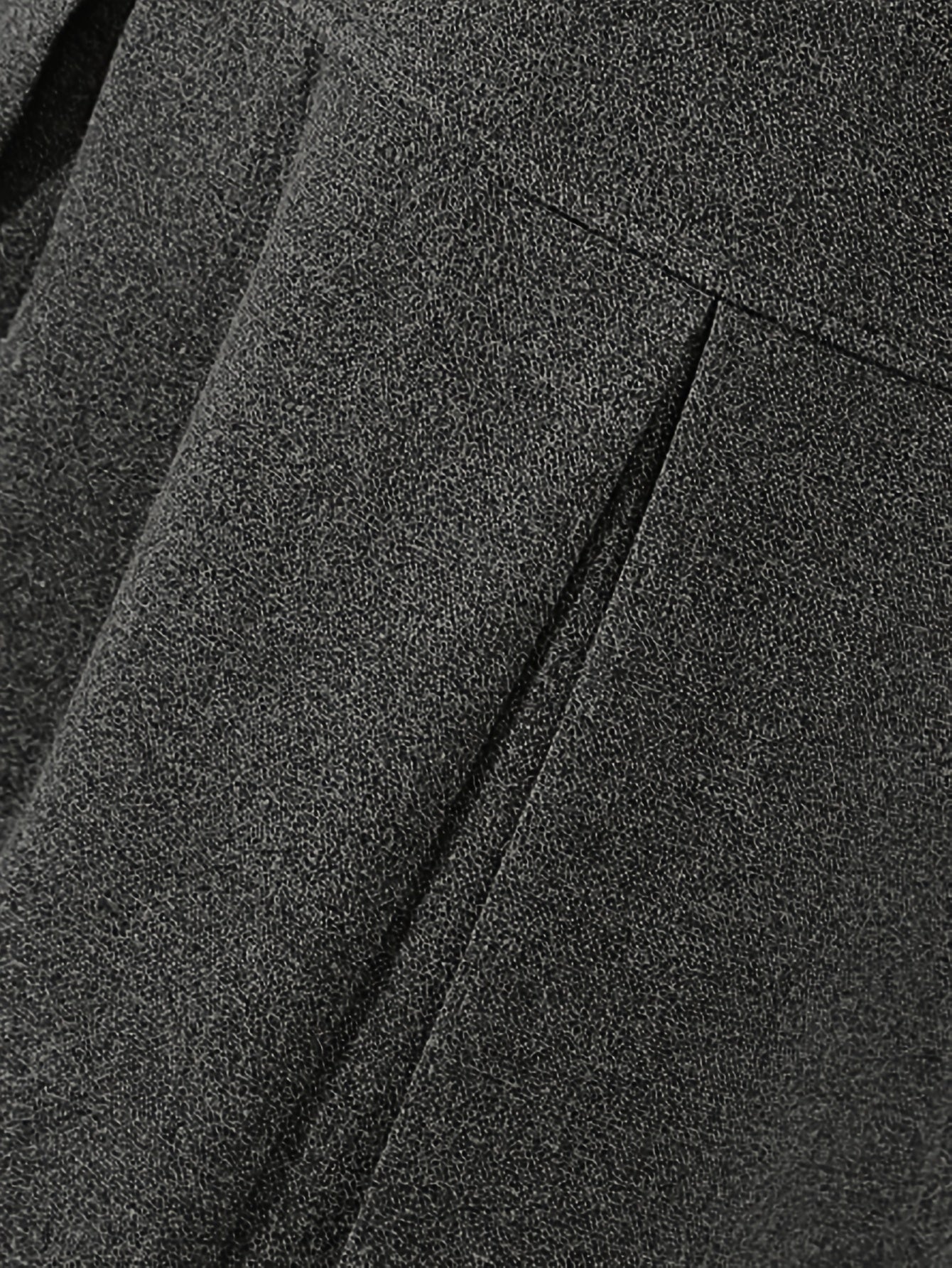 Women's Black Wool High-Waist Pleated Skirt - product view 22
