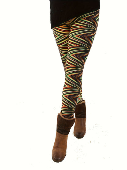 Leggings for Women Tie-Dye & Printed Fashion Leggings Regular/ One Size