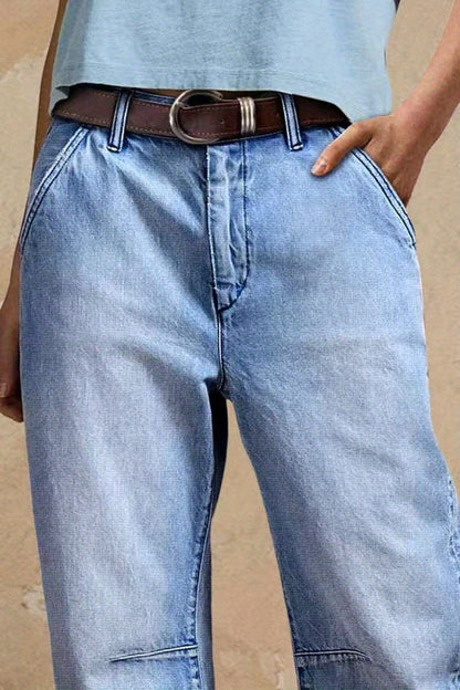 Women's Autumn/ Winter 2025 New Casual Fashion Loose Denim Pants