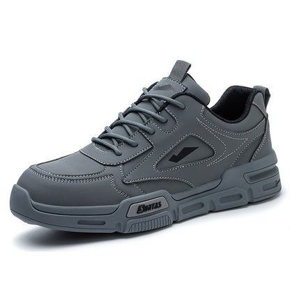 Men's Work Safety Boots Steel Toe Protection - Anti-smash, Anti-puncture, Anti-slip And Wear-resistant Rubber Sole - Suitable for Construction | Factory | Daily - Warehouse Shoes | Modern Work Shoes | Outdoor Workers