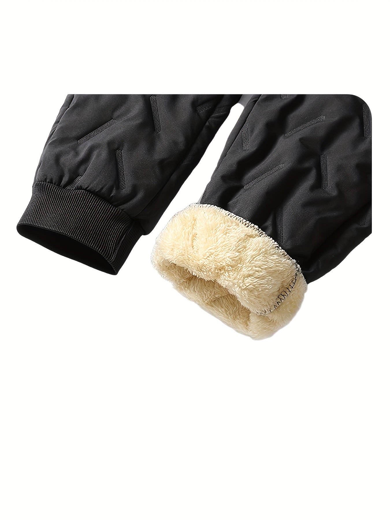 Men'S Winter Warm Fleece-lined Pants, Outdoor Sports Camping Drawstring Pants, Hiking Pants With Thick Insulation, And Windproof Pants, Waist Belt With Keychain