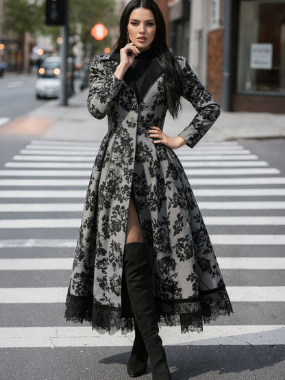 Women's Black Lace Jacket - product view 8