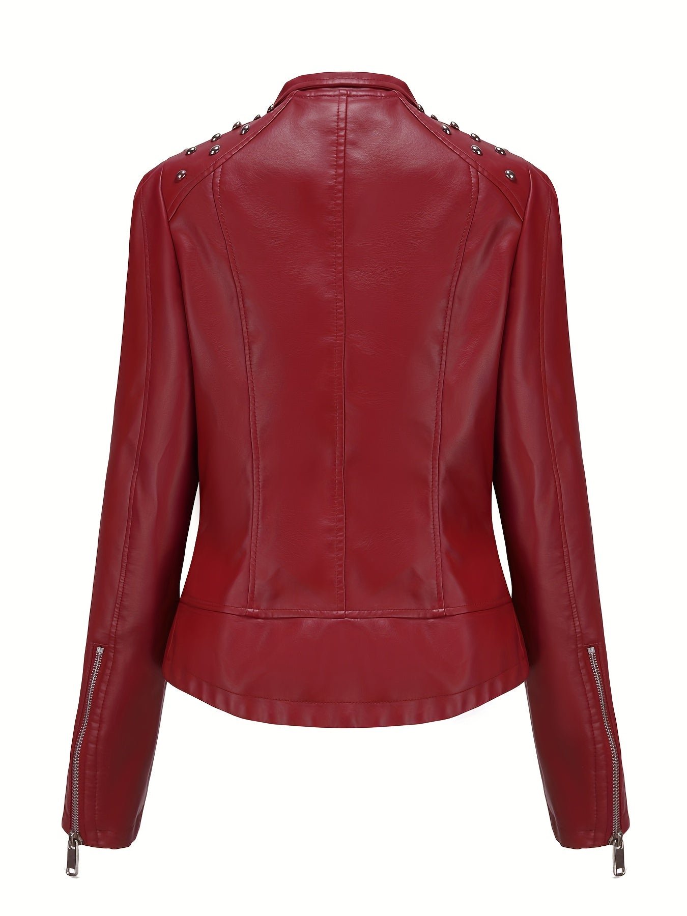 Women'S Beaded Jacket Women Long Sleeve Fashion Jacket Lapel Biker Clothing