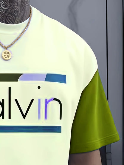 Men's Graphic Print T-Shirt - Crew Neck Short Sleeve 329893