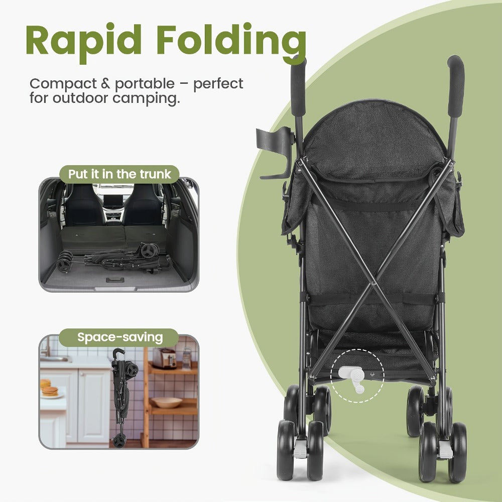 Lightweight Baby Travel Stroller - Compact Fold