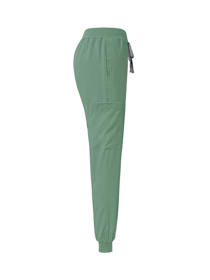 [2pcs Scrub Suit Set] Ships From The United States] 2pcs Set Scrub Suit Set for Women Modern V-neck Top T-shirt & Tapered Leg Jogger Pants with Drawstring Nursing Uniforms Set Suitable for Pet Hospitals, Dental Clinics, Nursing Work, Etc