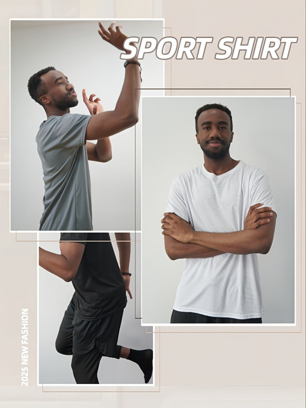 Men's Plaid Performance T-Shirt - Crew Neck