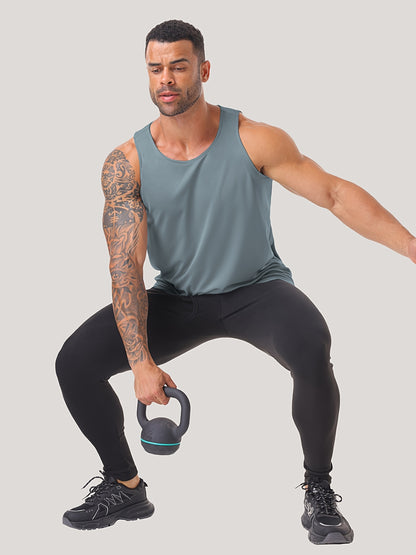 6 Packs Men's Quick Dry Workout Tank Tops Breathable Gym Sleeveless Muscle Shirts for Active Men, Suitable for Fitness, Basketball, Soccer and Running