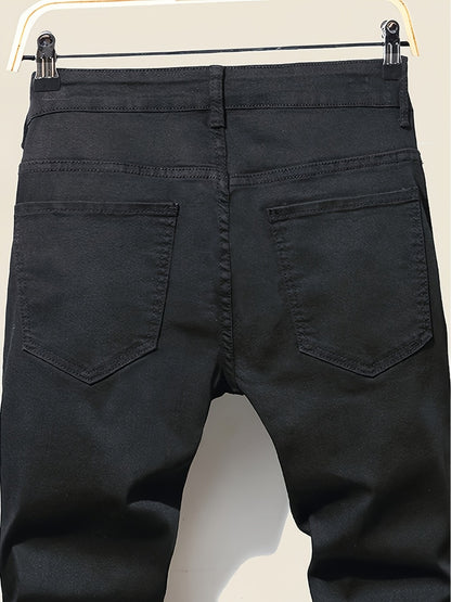Men's Slim Fit Jeans - Black Denim Clean Finish Modern 952485