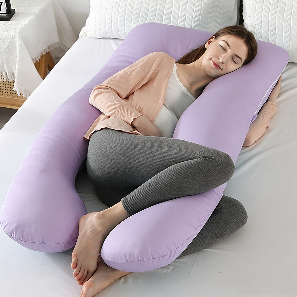 U-Shaped Pregnancy Pillow - 47-Inch Full-Body Support