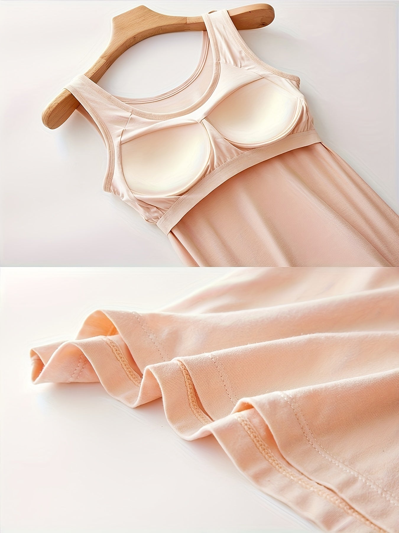 3pcs Pack Women's Vest, Built-in Bra, Seamless Design, Yoga And Casual Layering Undershirt, Layering Base - Suitable for Summer, Vacation, Beach Party Outerwear Solid Colors, Black & Pink & Apricot