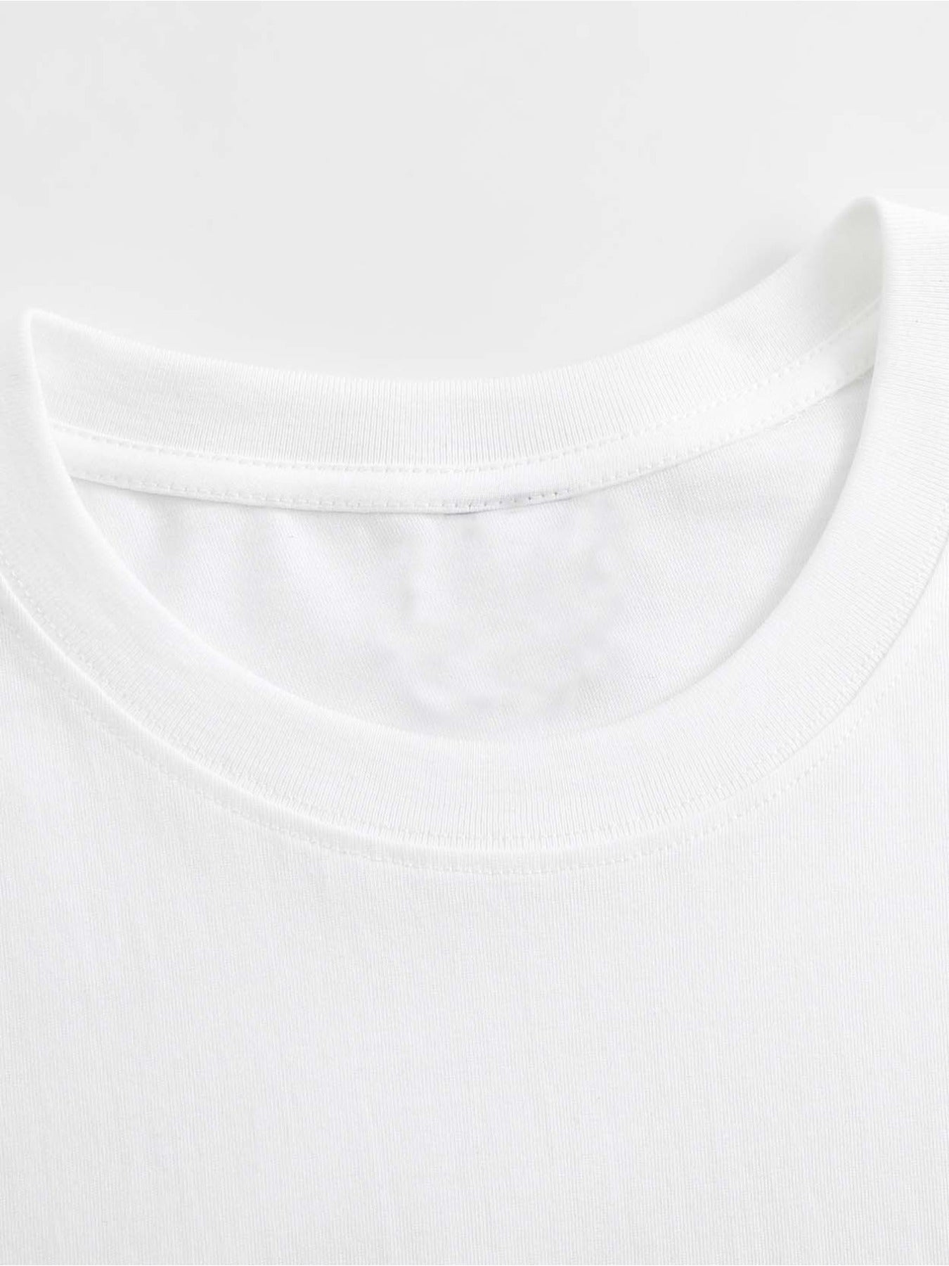 White Printed T-Shirt - product view 7