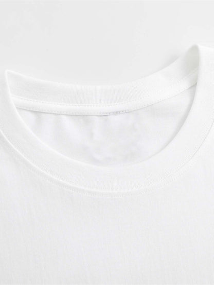 White Printed T-Shirt - product view 7