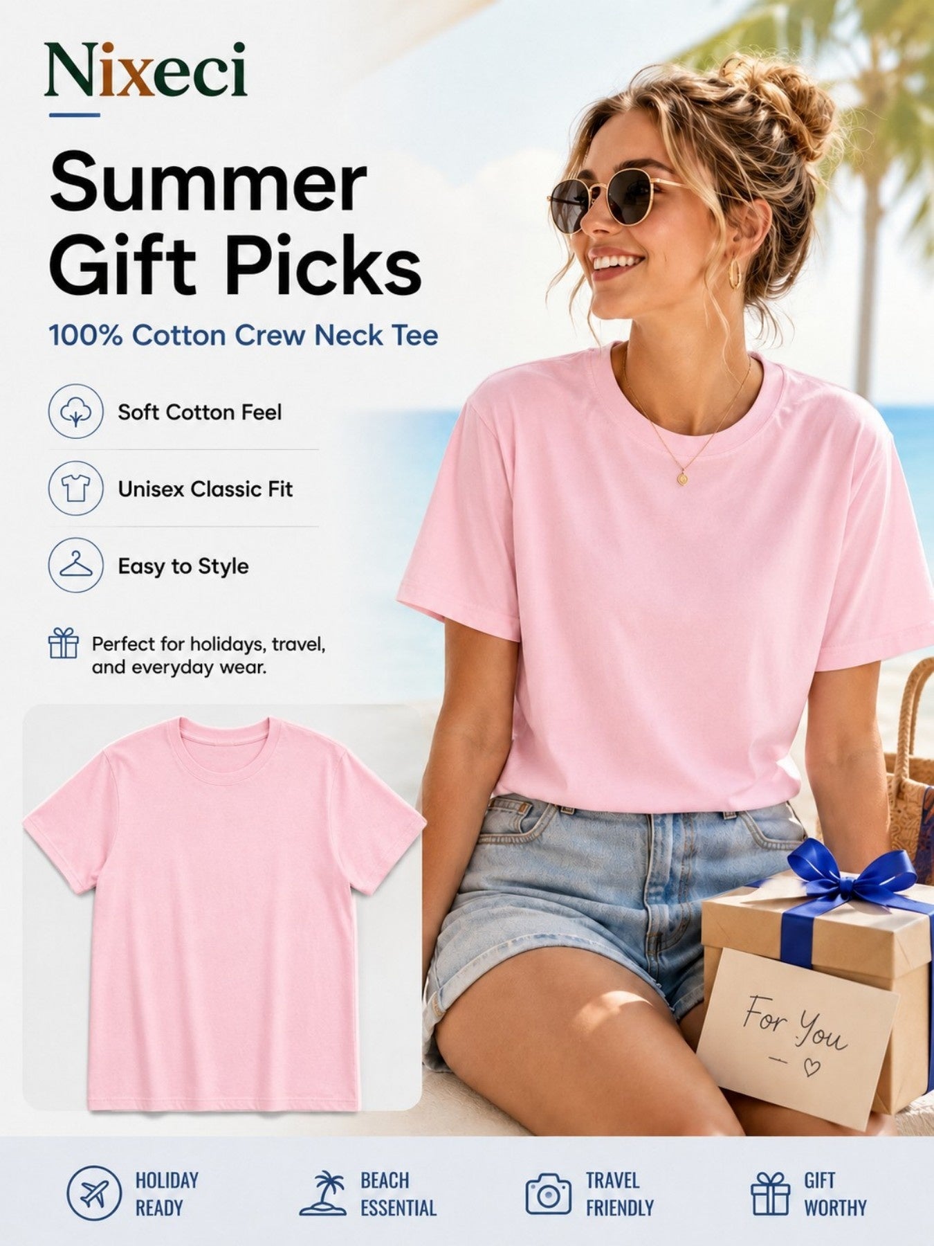 USA 250th Anniversary Independence Day American Flag Stars and Stripes Print Crew Neck T-Shirt, Summer Casual Vacation Women's Short Sleeve Top, Soft Stretch Fabric, Multiple Colors Available