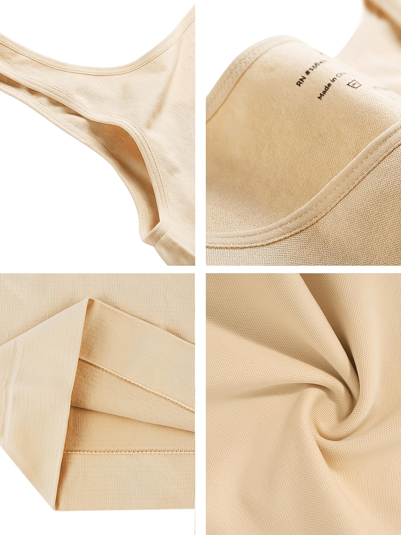 [Seamless Shapewear Tank Tops] 3pcs Women's Seamless Tummy Control Shapewear Tank Tops - Body Shaper Compression Top