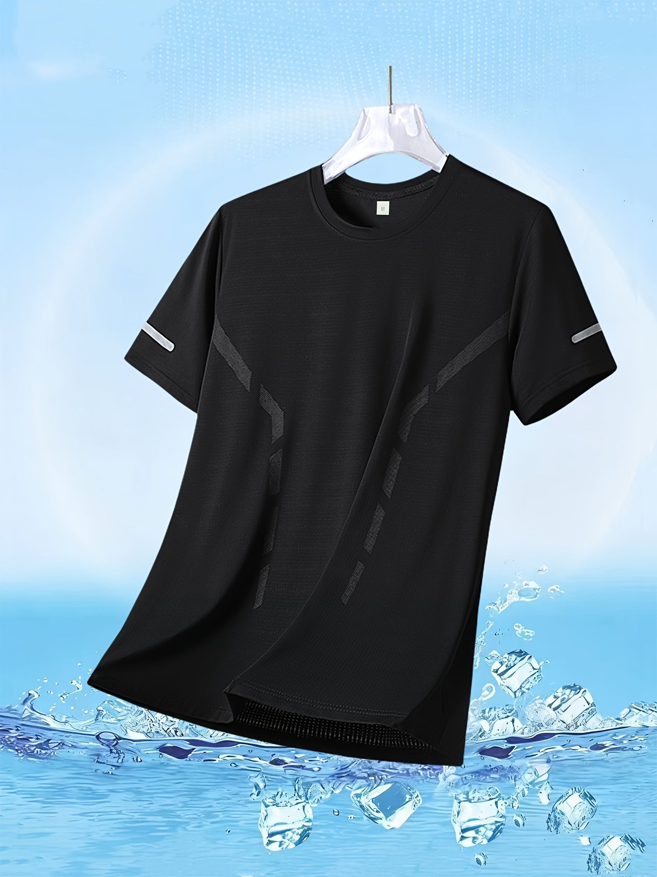 Men'S Quick-Dry Sports T-Shirt 4-Pack - Breathable Moisture-Wicking Round Neck Short Sleeve Top, High Elasticity Cool And Comfortable Quick-Drying Fitness T-Shirt, Summer Casual Sports Breathable Outdoor Top