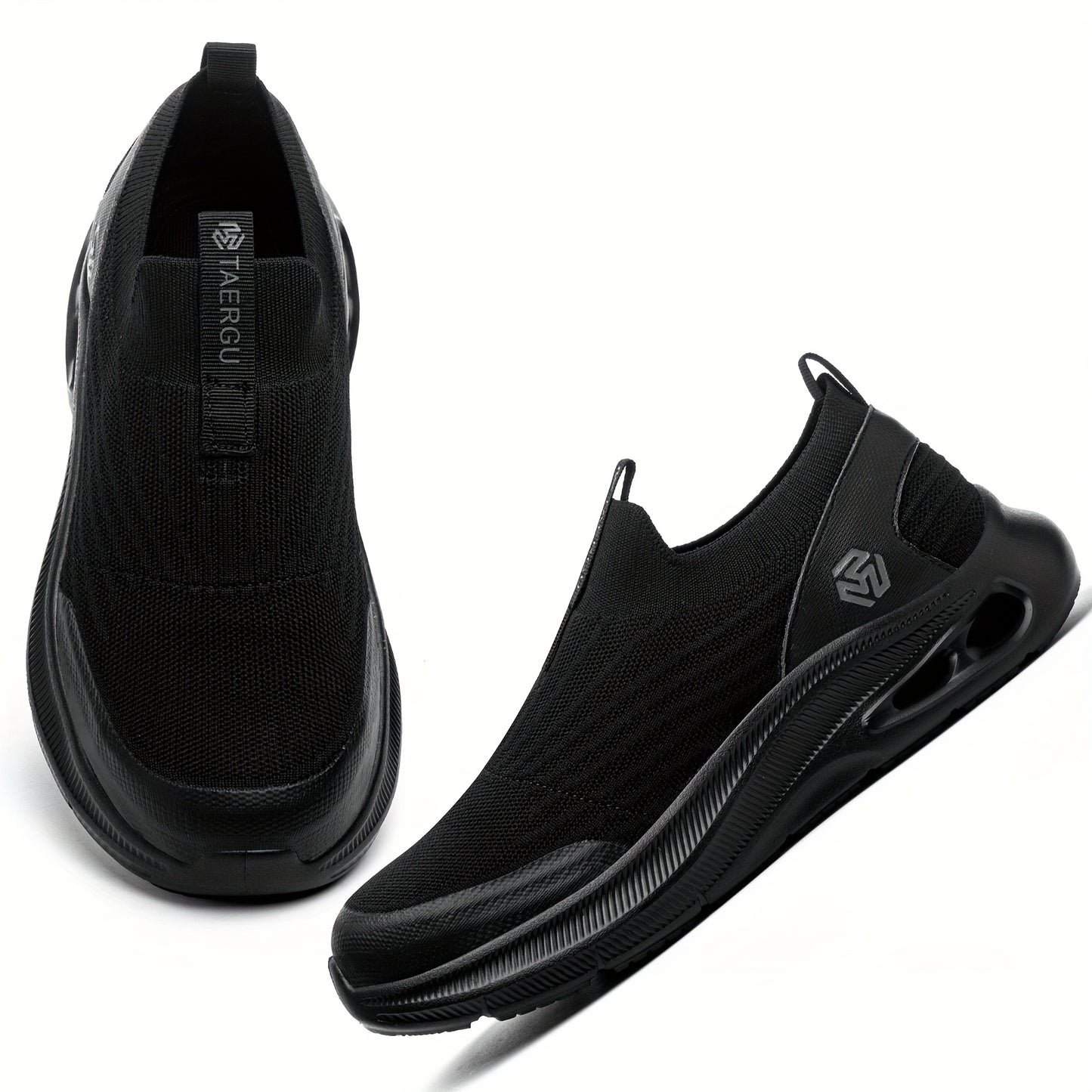 Men'S Lightweight Slip-On Steel Toe Work Shoes - Comfortable Sneakers, Puncture-Resistant Loafers, Work Shoes for Men, Available in Black/Grey/Blue, Sizes US 6-14