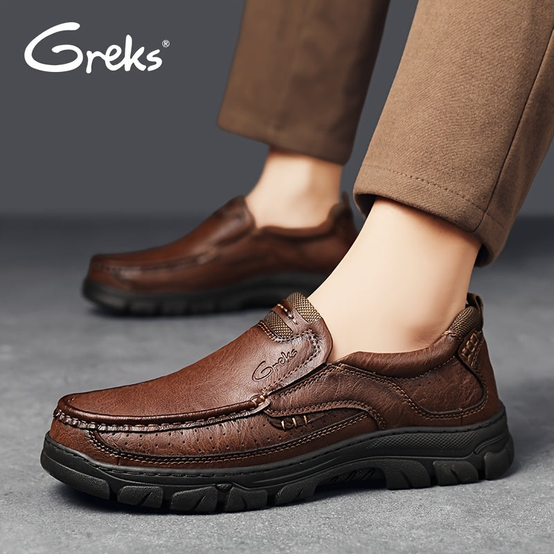 GREKS Loafers Slip On Loafer Casual Walking Shoes Comfortable for Work Office Dress Outdoor