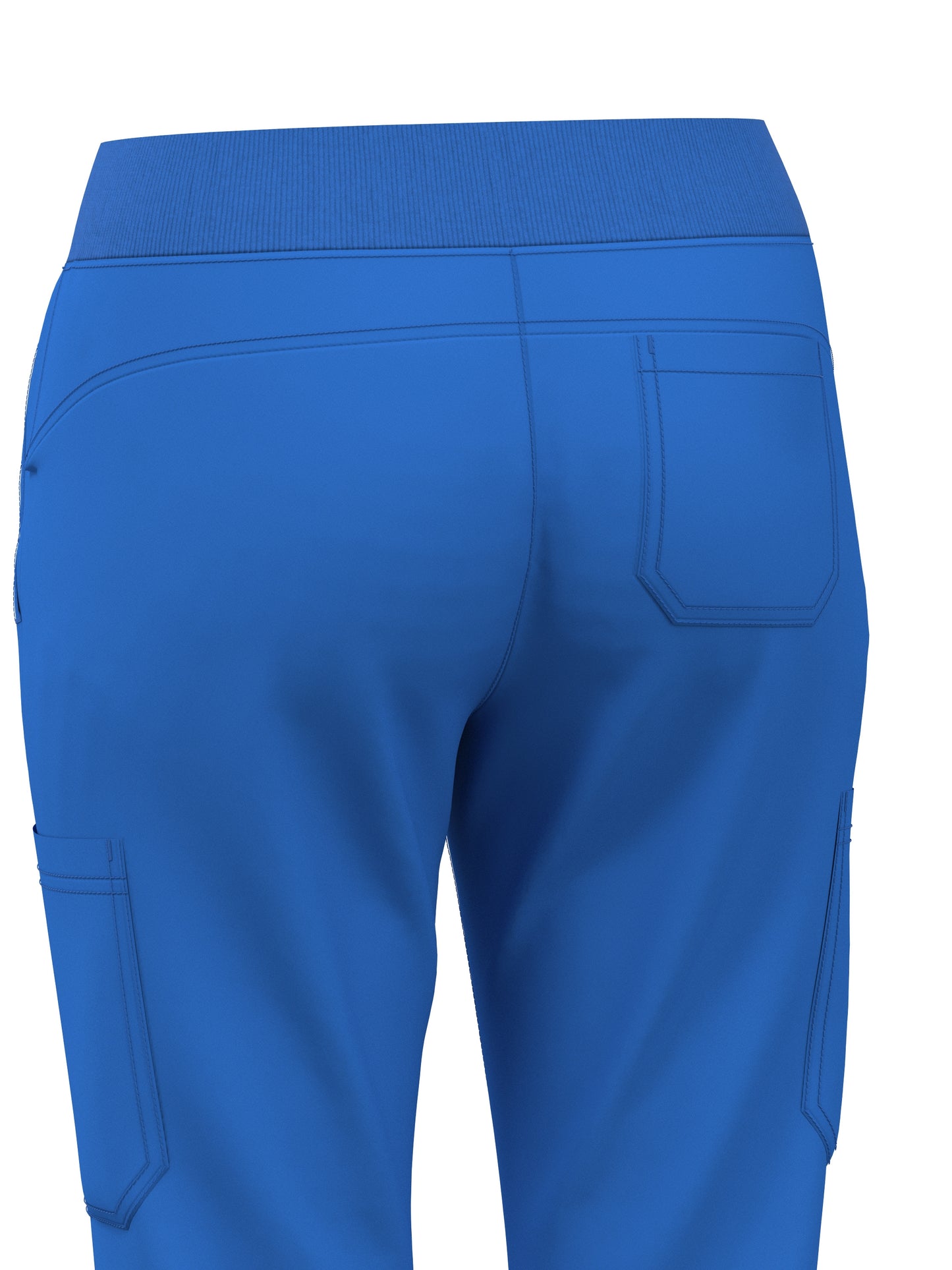 Scrub Pants for Women Jogger Pants with 5 Pockets Rib Waistaband Light Ultra Soft 4 Way Stretch 423