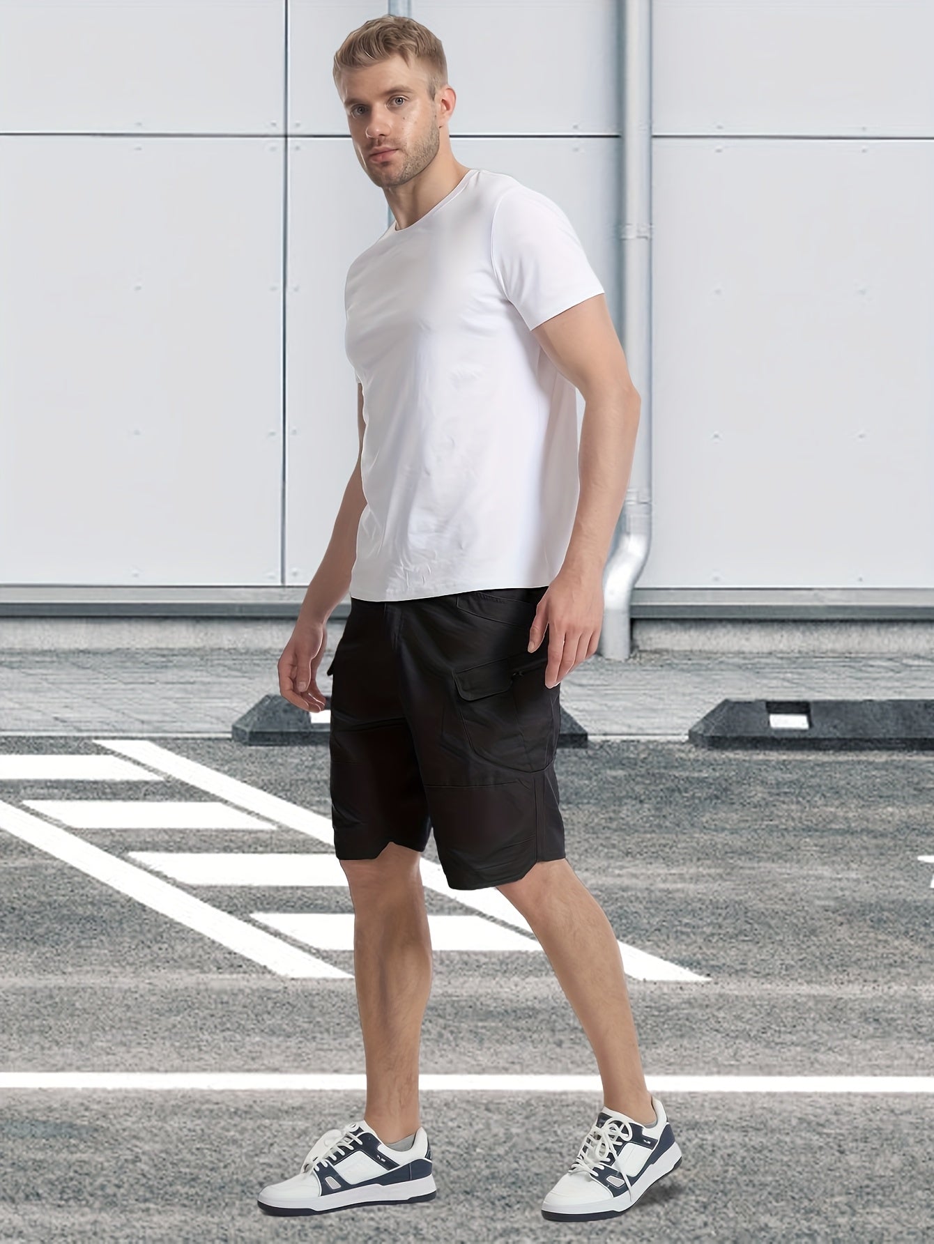 Men’s Cargo Shorts, Breathable Quick Dry Tactical Work Pants with Multi-Pocket Design